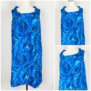 Michael Michael Kors Size 10 Blue 100% Silk Dress